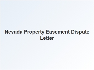 Nevada Property Easement Violation Notice